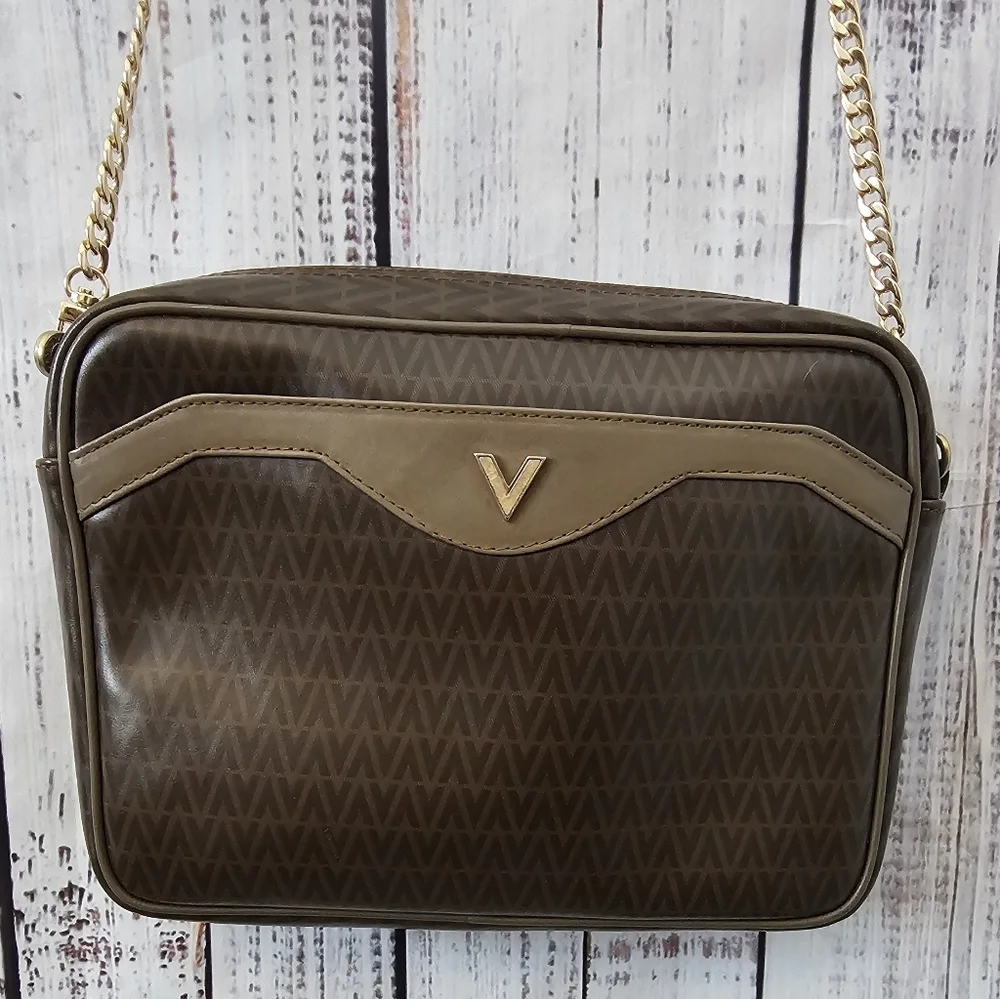 VALENTINO WITH UNBRANDED GOLD TONED CROSSBODY STRAP